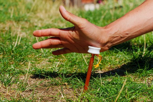 Pack peg tent stake pusher - y-peg,